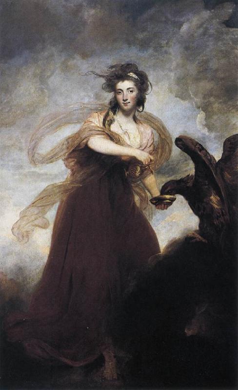 REYNOLDS, Sir Joshua Mrs. Musters as Hebe f oil painting image